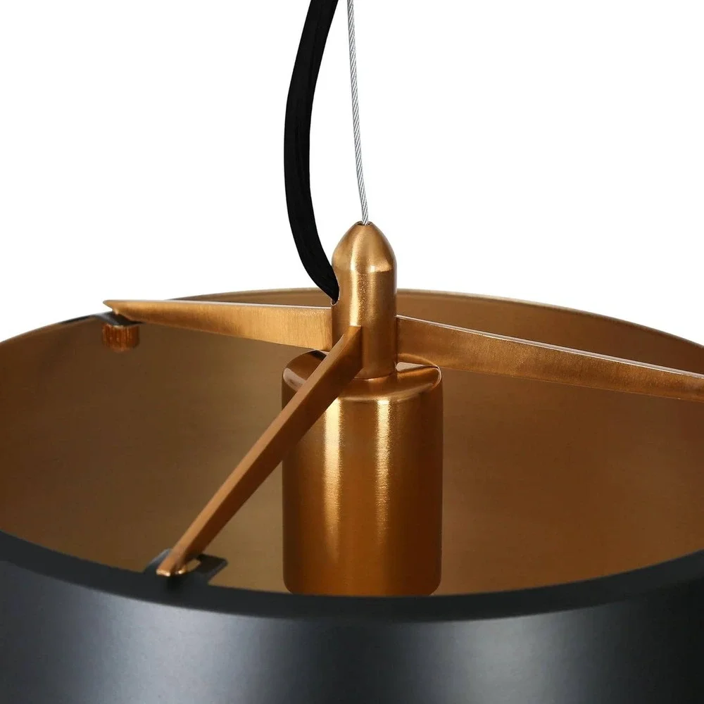 KSANA Pendant Light Fixtures, Modern Pendant Hanging Lights Black & Copper Farmh